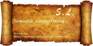 Somogyi Leopoldina névjegykártya